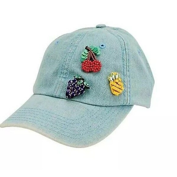 San Diego Hat Women's Adjustable Denim Baseball Cap Fruit - Picture 1 of 3
